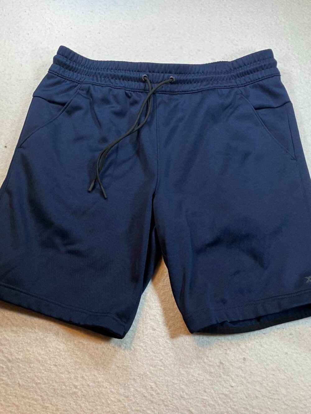 Xersion Fleece Lined Dri-Fit Navy Shorts Sz L